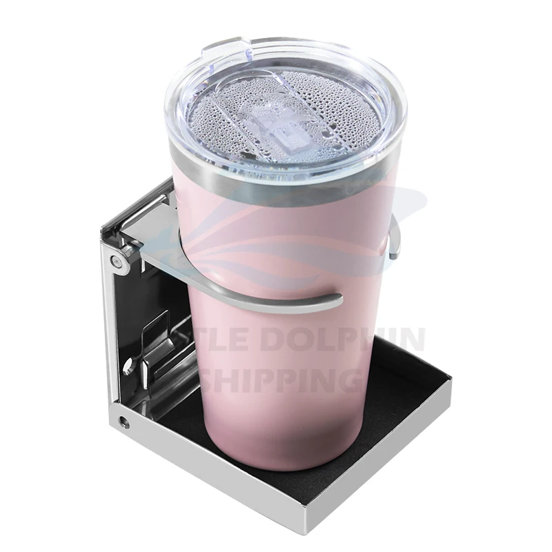 

Vehicle Hot Sales Marine Yacht Car RV Adjustable Stainless Steel Folding Water Cup Holder Yacht