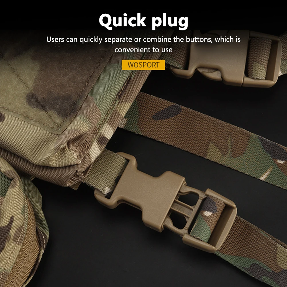 Fivela de Mochila WST 2pcs com - Outdoor Hunting Belt avaliação e preço