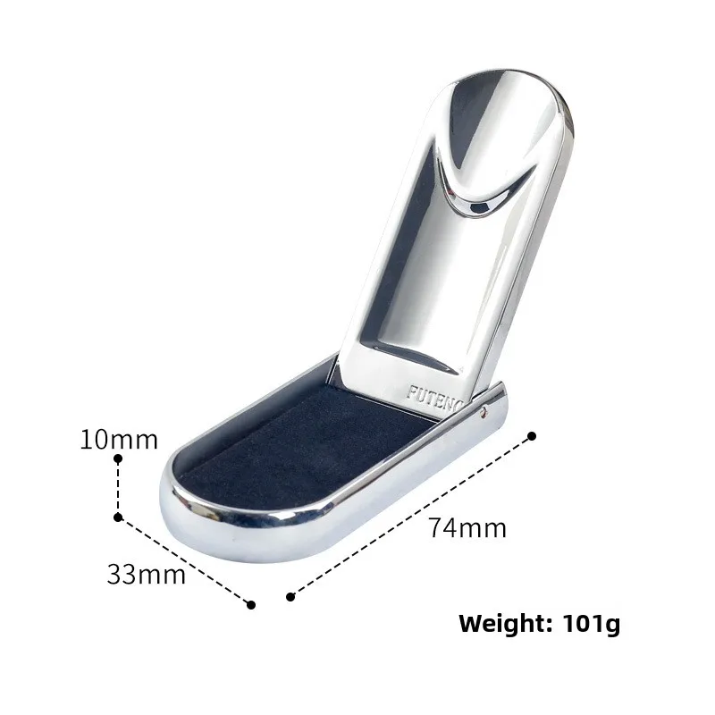 ที่วางไปป์แบบพับได้ ปี 2026  วัสดุโลหะ  แบบฝาพับ  สามารถปรับแต่งได้  พกพาสะดวก  ทำจากสแตนเลส  ช่องใส่ไปป์เดี่ยว  ขาตั้งโชว์ไปป์  อุปกรณ์เสริมสำหรับการสูบบุหรี่