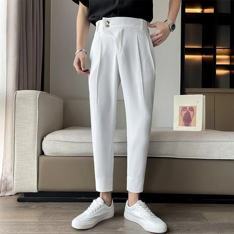 

Harem Male Trousers Xxxl New in Korean Style Big Size Spandex Cheap Original Clothing Baggy Plus Sale Cotton Men's Casual Pants