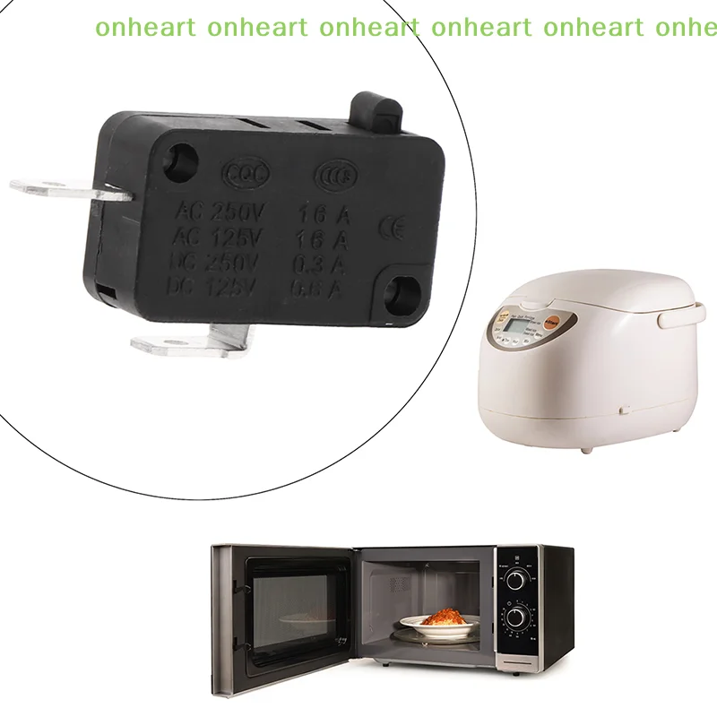 [C]5PCS KW1-103 Microwave Oven Door Switch Fit For Microwave Washing Machine Rice Cooker 16A 250V 2 Pins