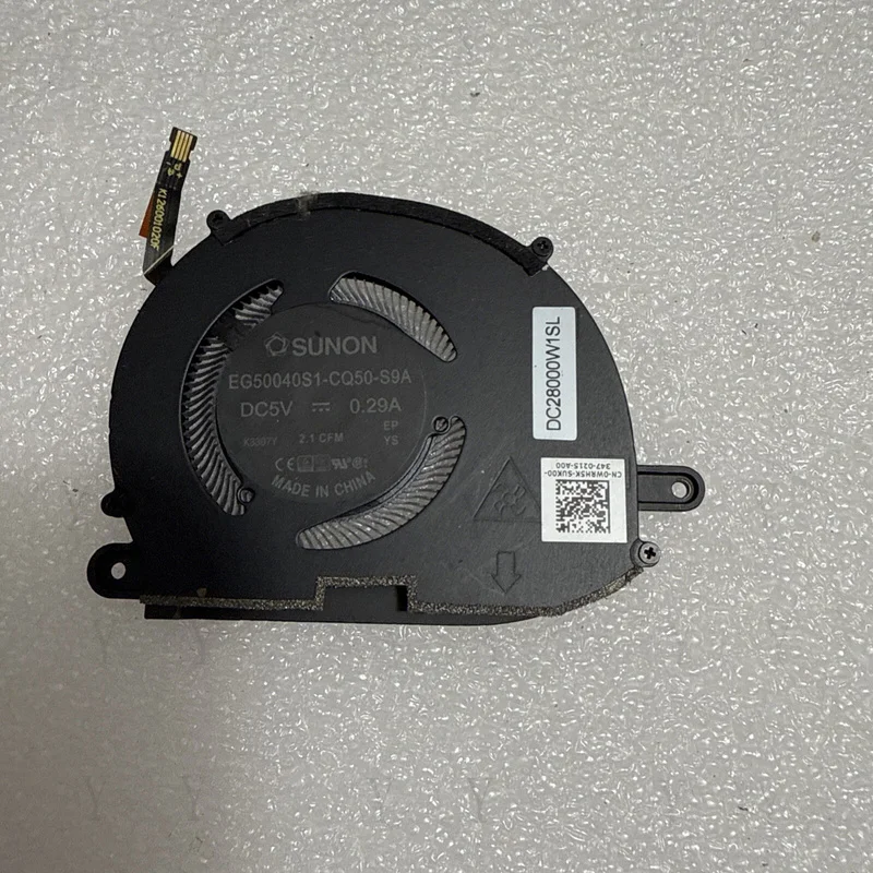 Y+ for  Dell OEM XPS 9320 Plus Laptop CPU Cooling right Fan WRH5K 0WRH5K P21