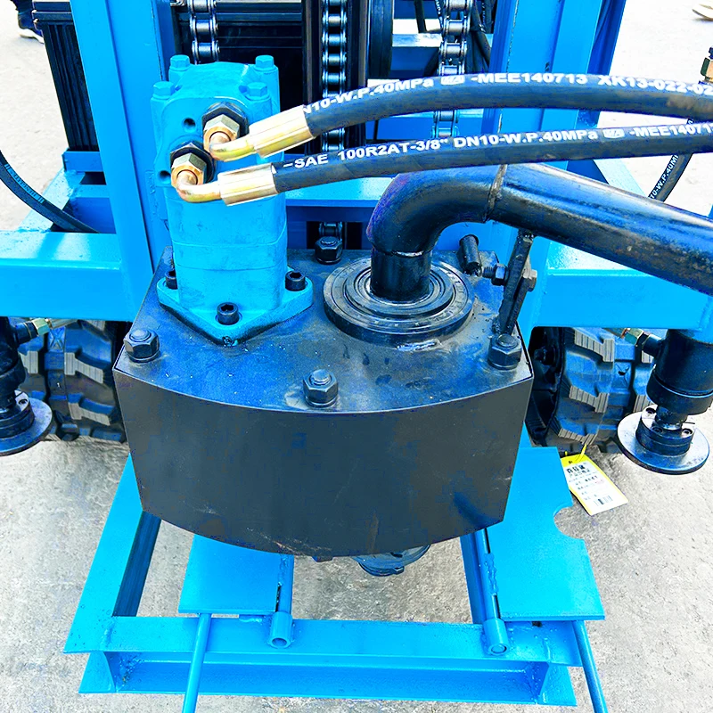 Petite perceuse de puits d'eau personnalisée, plate-forme de forage de puits d'eau hydraulique diesel 28 HP 35HP