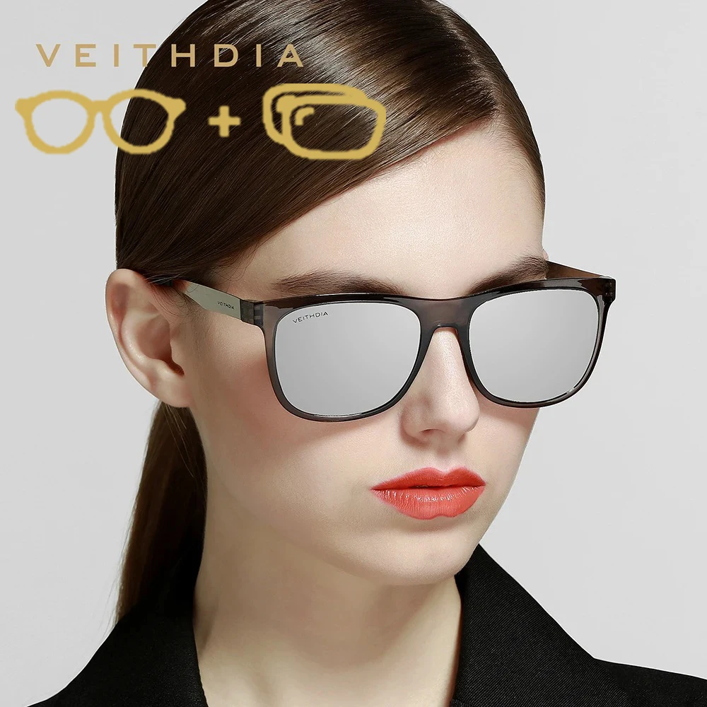 

VEITHDIA брендовые новые солнцезащитные очки для близорукости на заказ, зеркало TR90, ретро очки по рецепту с поляризационными линзами UV400 для мужчин и женщин PJ6110