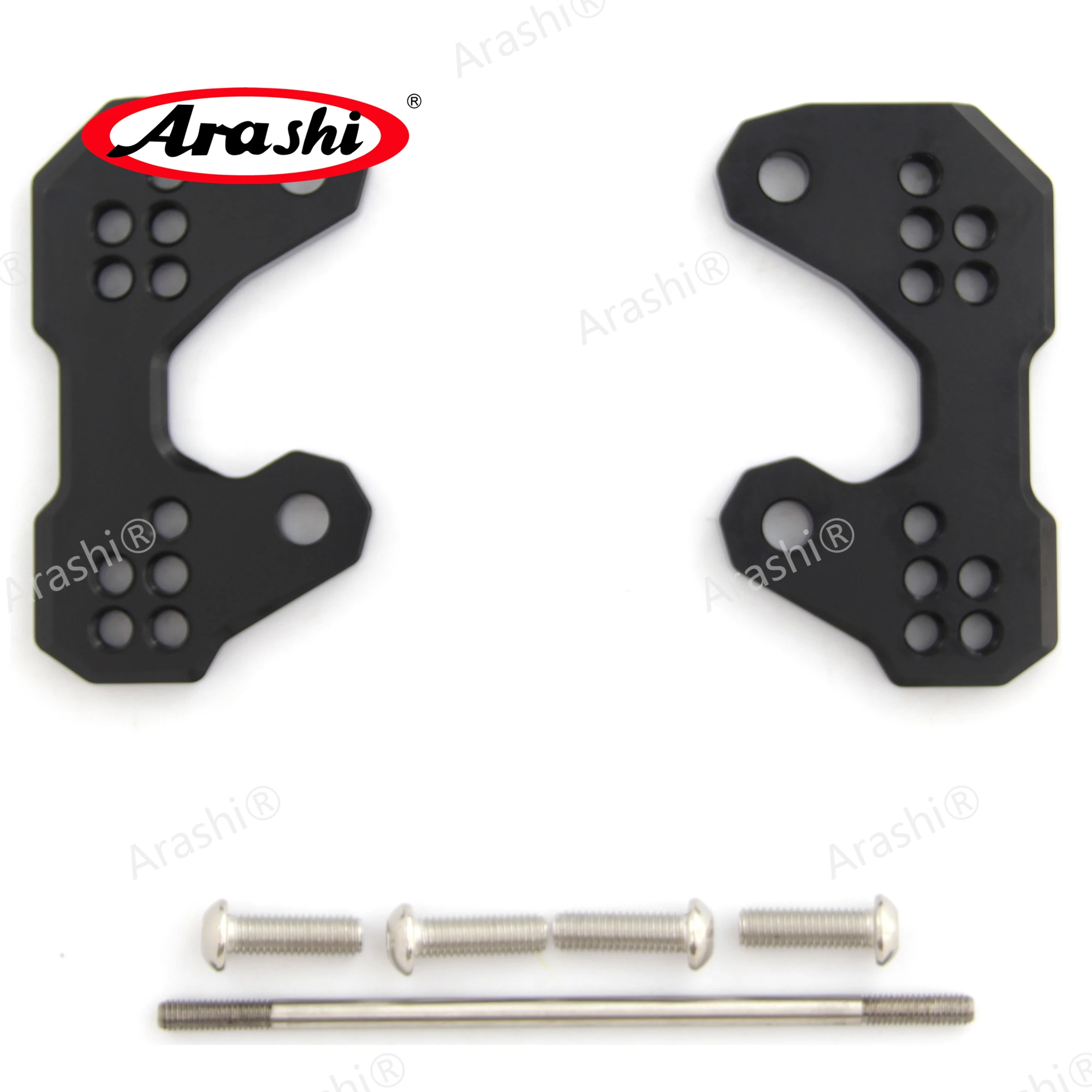 Arashi YZF R3 / R25 Adjustable Rearset Kickstand Mounting Bracket Base Foot Peg Plate For YAMAHA YZF-R3 2014 2015 2016