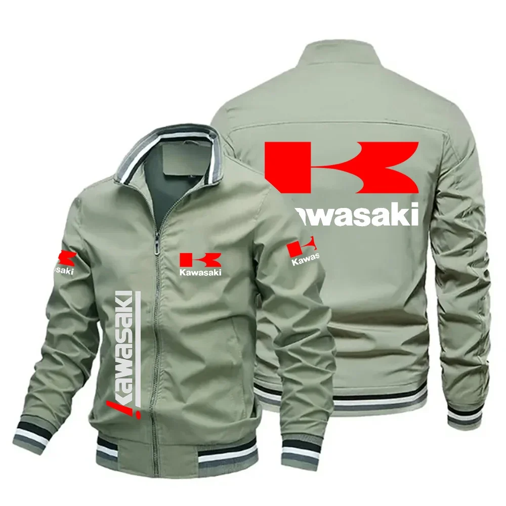 

2025 Kawasaki Outfit New Thin Sport Trendy Casual Fashion Handsome Versatile Jacket Stand Collar Men's Jacket