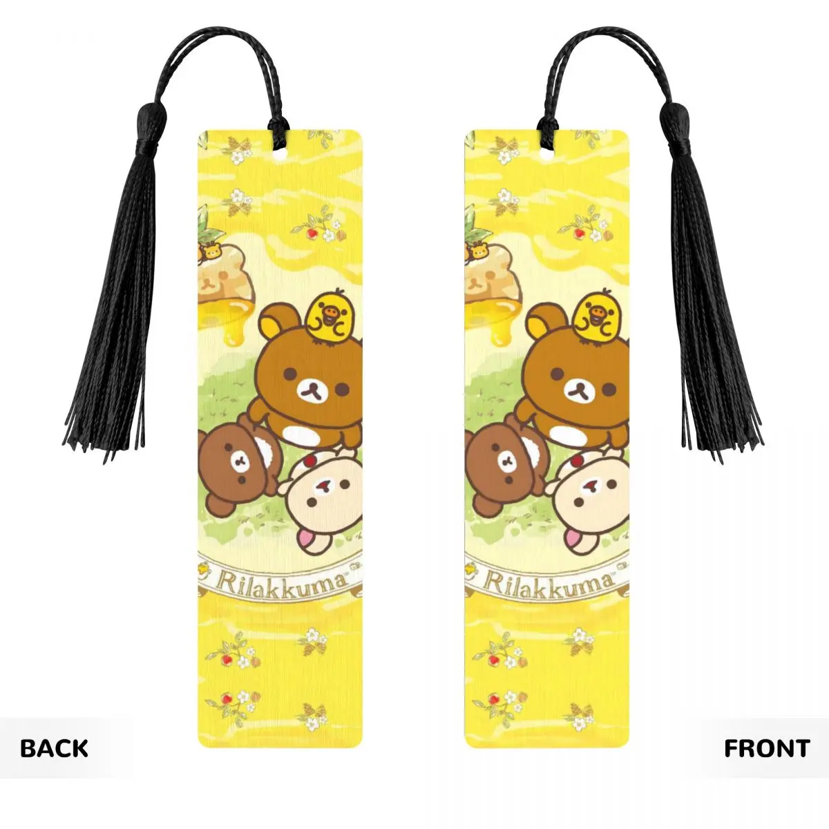 R-Rilakkumas Bookmarks For Books Stationery Kawaii Lazybear Doll Cartoon Pattern Book Accessories Perfect Student Gift Book Mark