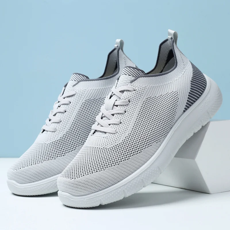

Men's comfortable casual lace up breathable anti slip versatile mesh outdoor sports shoes running shoes