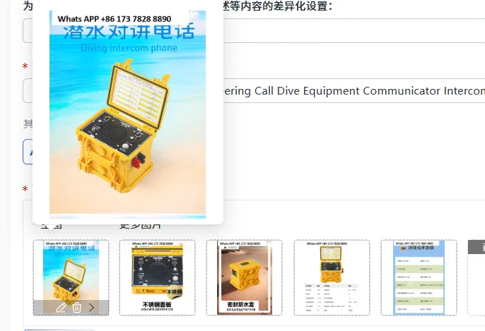 2861 Municipal Diving Engineering Communicator Dive Intercom Call Equipment Underwater Communication System For Commercial Divin