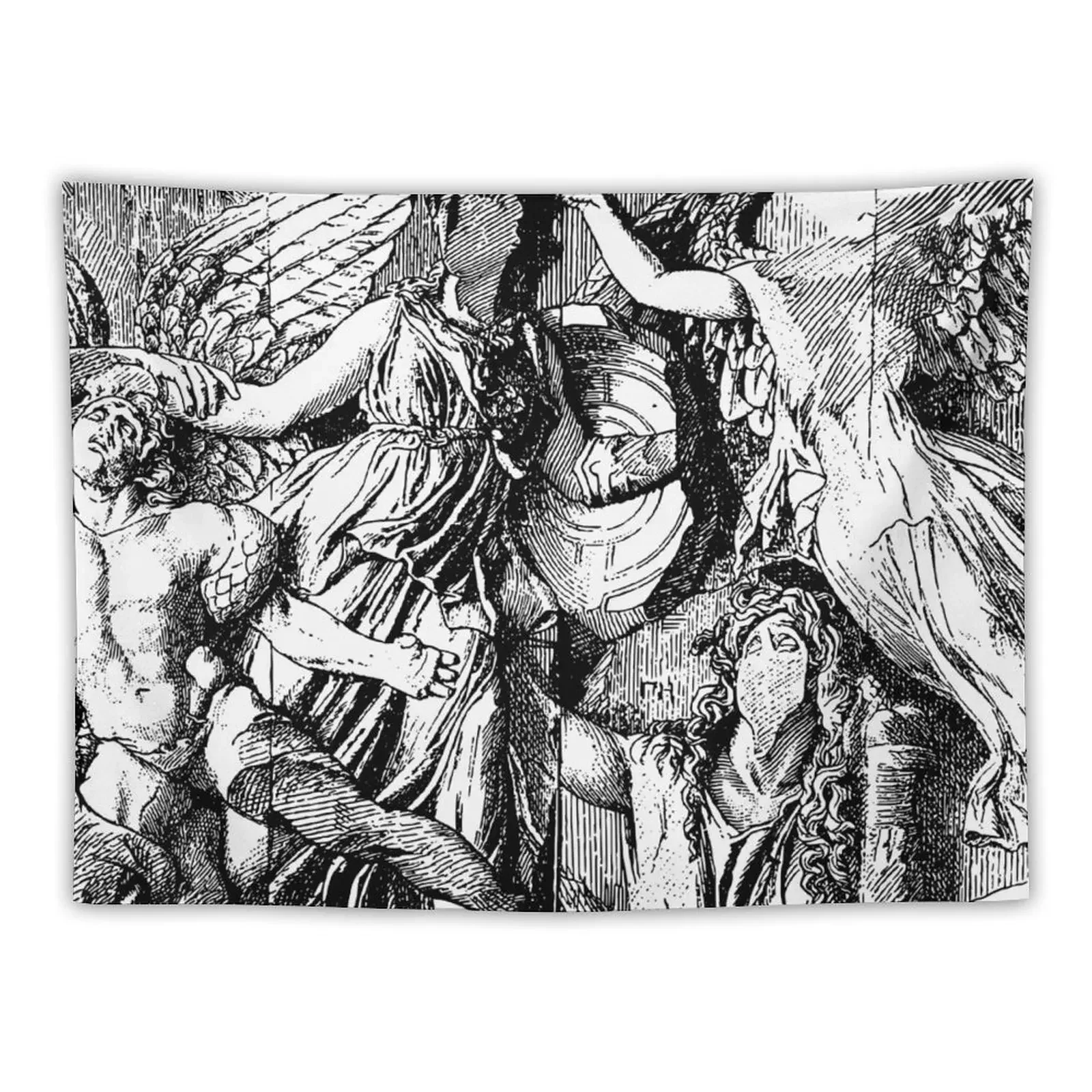 

Gigantomachy. Athena, Alkyoneus, Gaia Tapestry Anime Decor Room Decoration Aesthetic Room Decor Tapestry