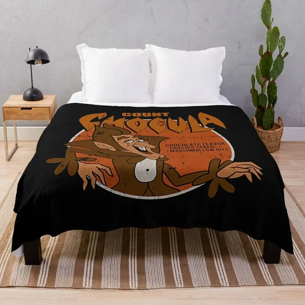 

Vintage Count Chocula Throw Blanket Warm Accent Blanket for Living Room Decoration
