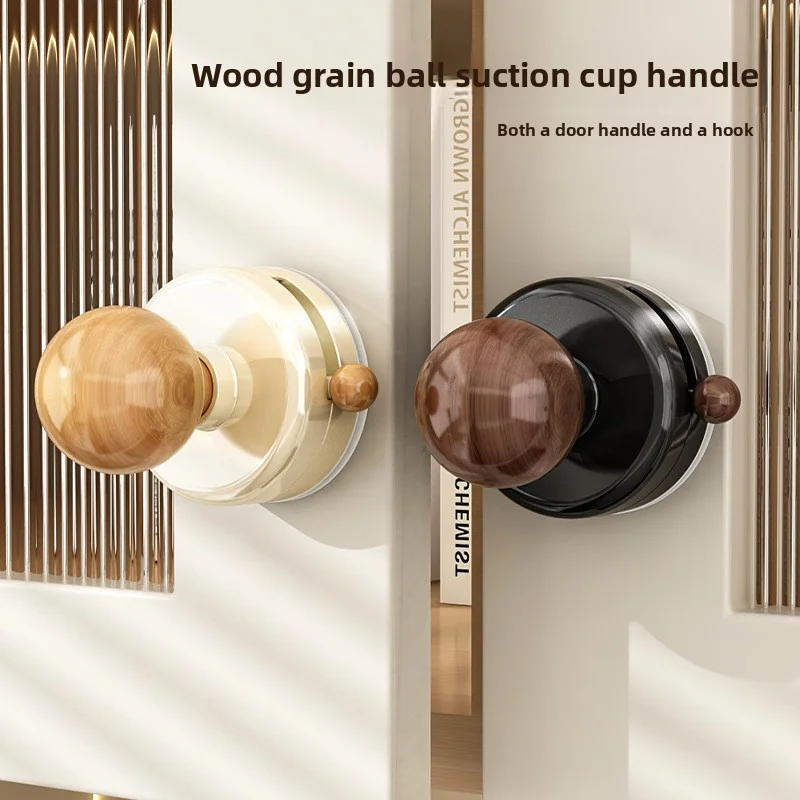 No-Drill Glass Sliding Door Handle Strong Pull Suction Cup Bathroom Toilet Lid Cabinet Movable Handle