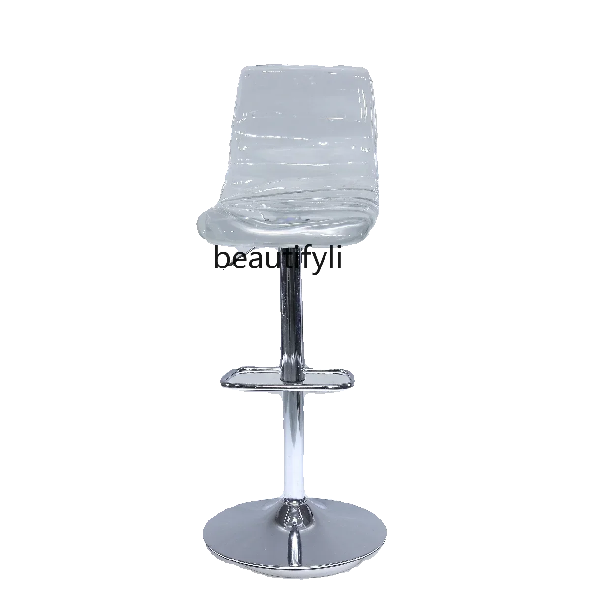 Q181  Transparent Resin Bar Stool Lifting Rotating High Chair Hotel Front Desk Living Room Home Chair