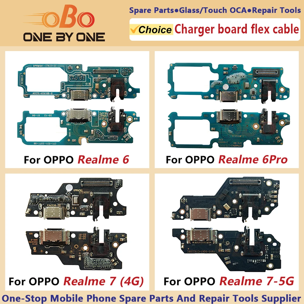 USB Charging Dock Board For Oppo Realme 5 6 Pro 5i 6i 7 7i 4G 5G Charger Socket Port jack plug Connector Flex Cable Repair (1PC)
