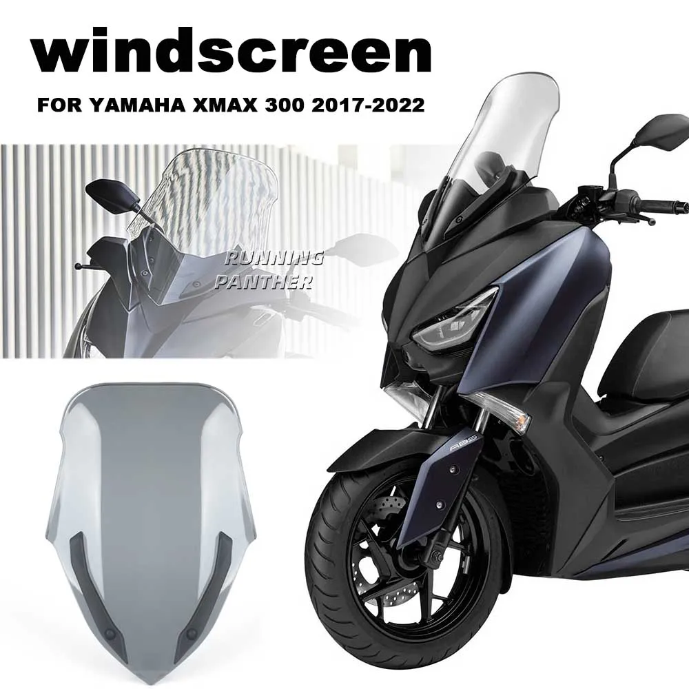 

Motorcycle Front Windscreen Windshield Wind Screen Shield Deflector Guard For Yamaha Xmax X-max 300 Xmax300 X-max300 2017-2022