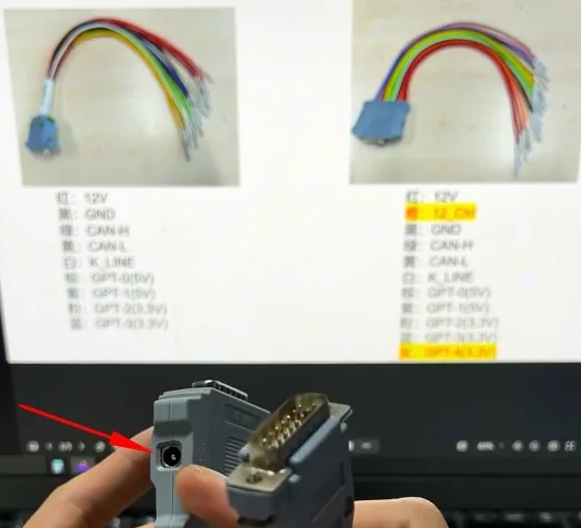 Neuer CGDI CG DB15 Kabelbaum-Adapter 16-PIN-Jumperkabel mit neuer 12V-Steuerung und GPT-4 für ECU-Lesen und -Schreiben für FC200 – Detail 2