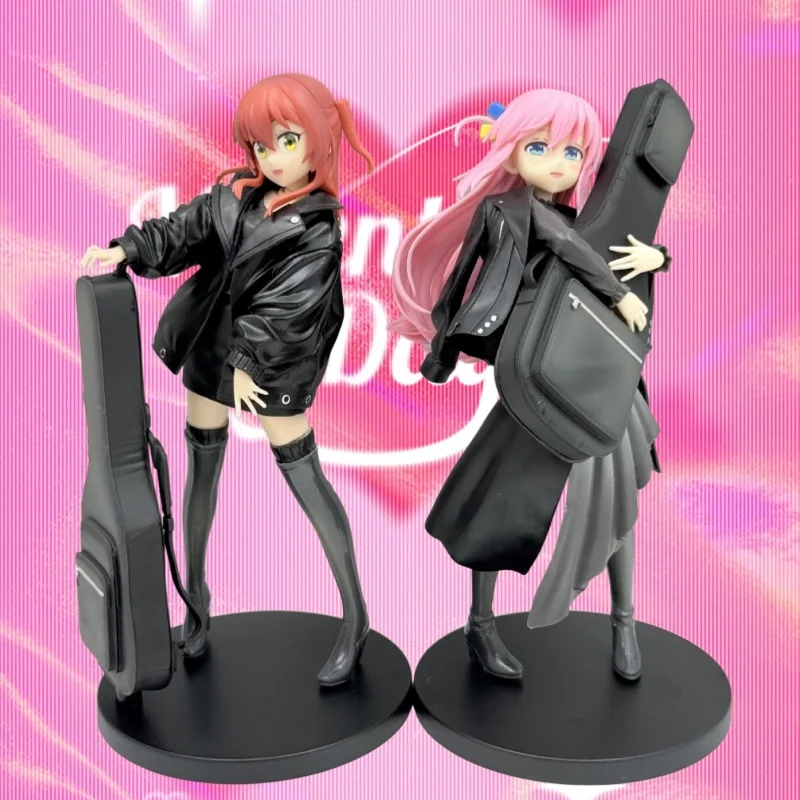 

20cm Bocchi The Rock Guitar Gotoh Hitori Figures Standing Anime Model Decoration Desktop Ornament Holiday Gifts Collection Toy