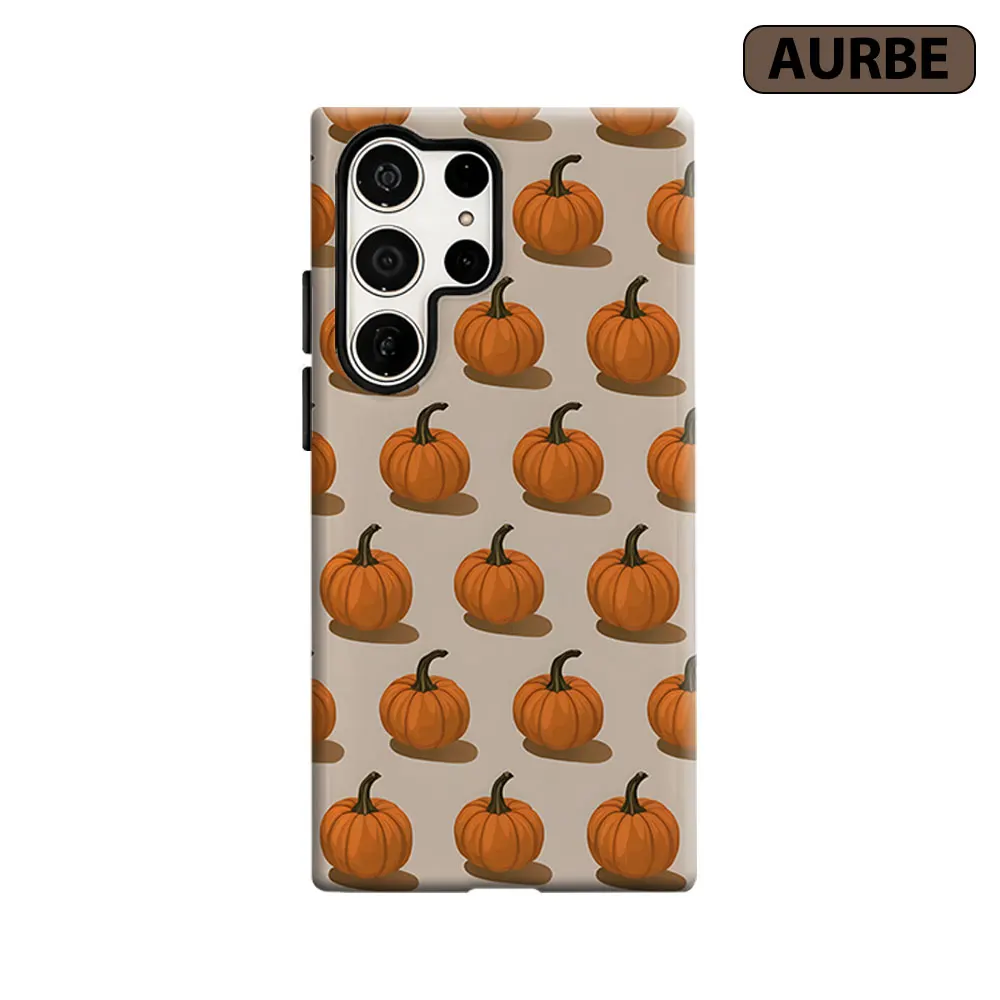 Vintage Pumpkins Phone Case For Samsung Galaxy S26 S25 S24 S23 Ultra Plus HD Hard Double Layer Film Cover
