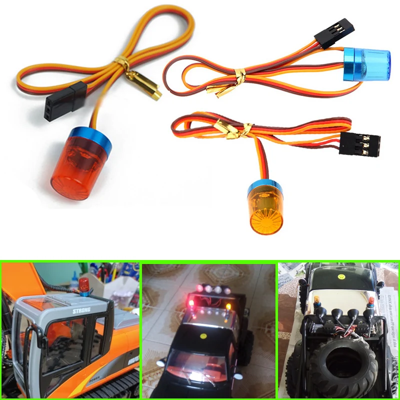 

Multi-function LED Lamp /Flashing/Rotating Light for 1/10 RC Crawler Car Traxxas TRX4 SCX10 90046 1/14 Tamiya Truck Scania 770S