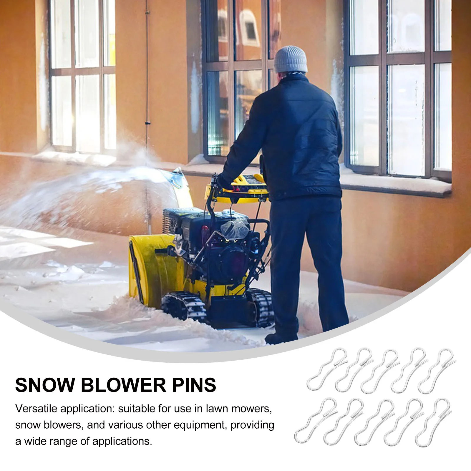 

Universal Replacement Bow Tie Cotter Pins for Blowers Electric Snow Scrapers Gas Powered Snow Remover Parts Durable Hitch Pins