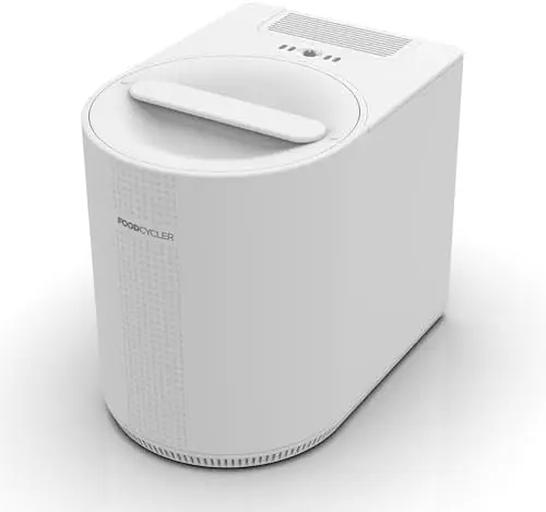 

Food Cycler Eco 3 – Compact Electric Food Recycler for Kitchen Waste, 3.5L Odorless Indoor Composter Bin | White