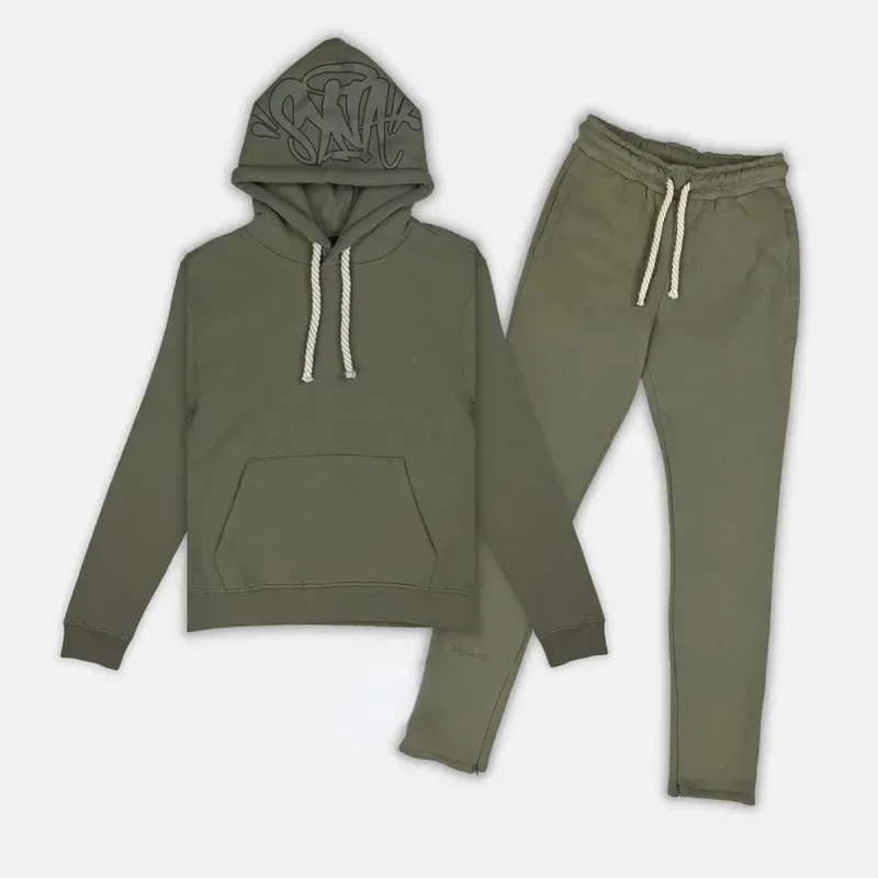 Hip Hop Letter Pattern Hoodies Pants Two Piece Set Men Women Fashion Streetwear Popular Sweatshirt Sweatpants Autumn Tracksuit
