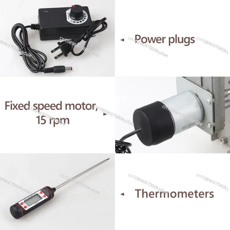Mini Electric Coffee Beans Roasting Baking Machine 3.4L Capacity Fuel Gas Direct Fire Nuts Grain Soybean Beans Roaster