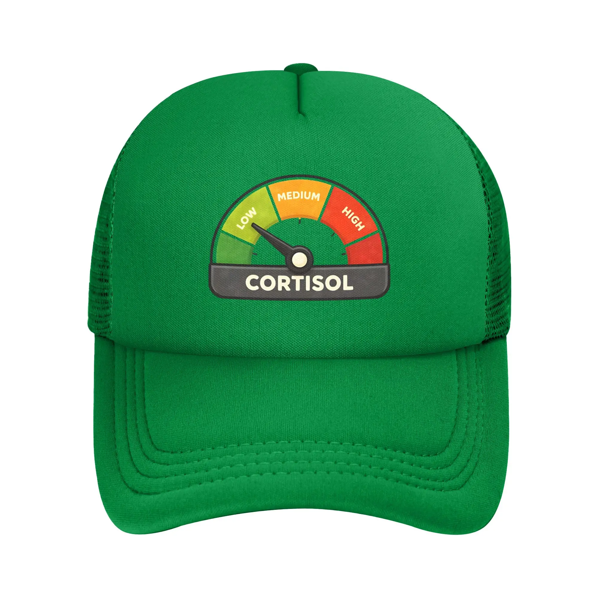 Low Cortisol Levels   Mesh Baseball Caps Unisex Popular Sun Hats  Hats Adjustable Snapback Caps Golf Hats Autumn Trucker Cap