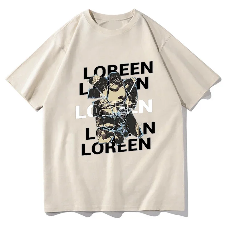 Loreen Tattoo Eurovisioonn Song Contest Vintage - Broken Mirror T-Shirts Y2K Funny Cotton  Shirt Short Sleeve T Shirts Clothes