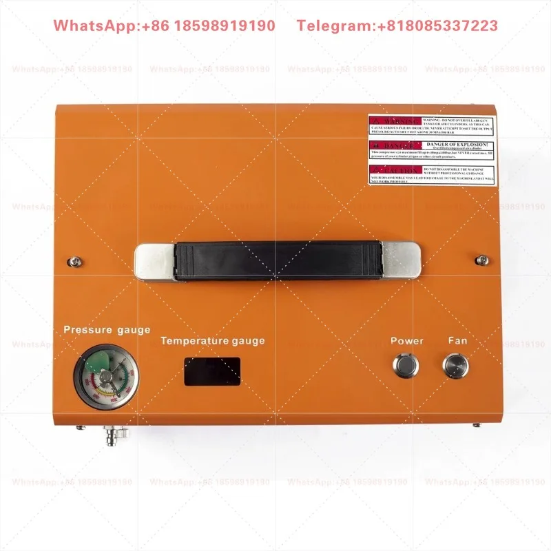 110V/220V 12V 300Bar 4500PSI PCP Air Compressor Portable High Pressure Pump Auto Stop Built-in Transformer