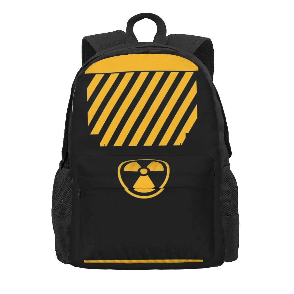 Mochilas radiactivas amarillas para niños y niñas, mochilas escolares de dibujos animados, mochila para computadora portátil, bolsa de hombro