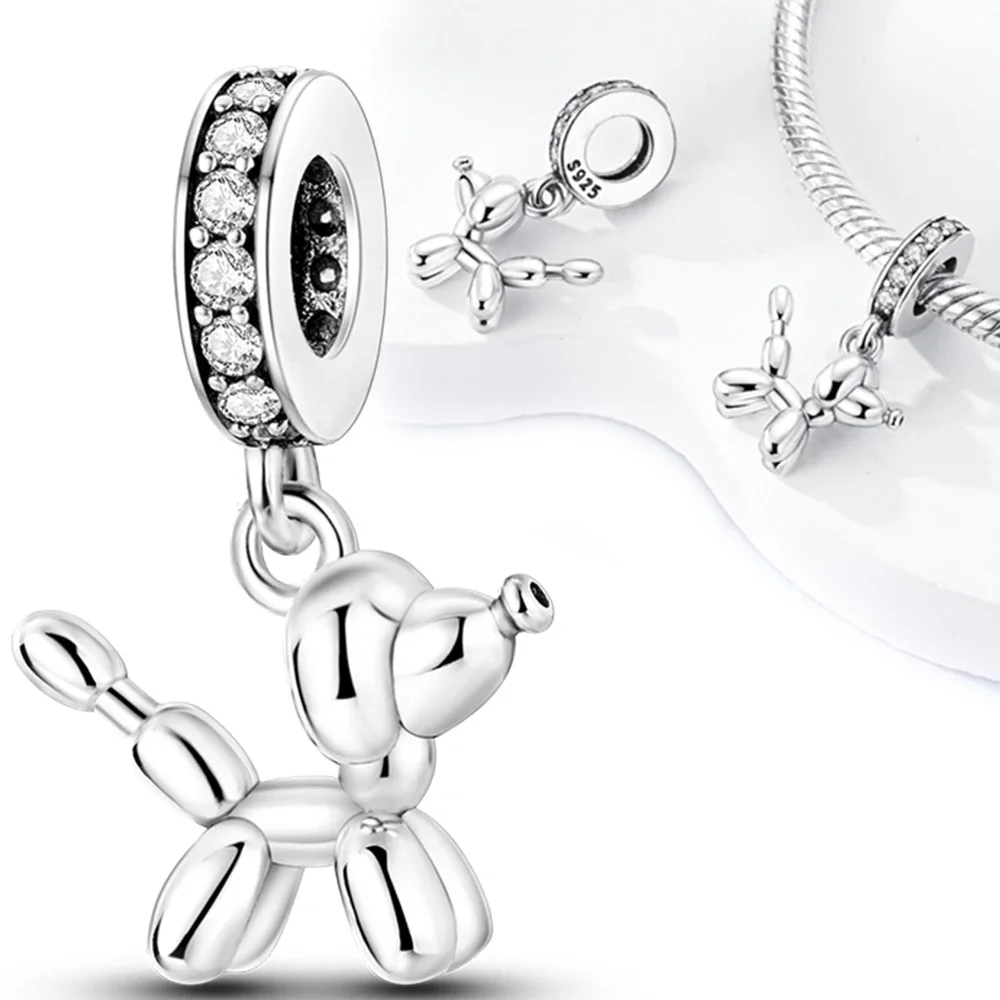 Silver Charms Beads Animal Designs for DIY Accessories
