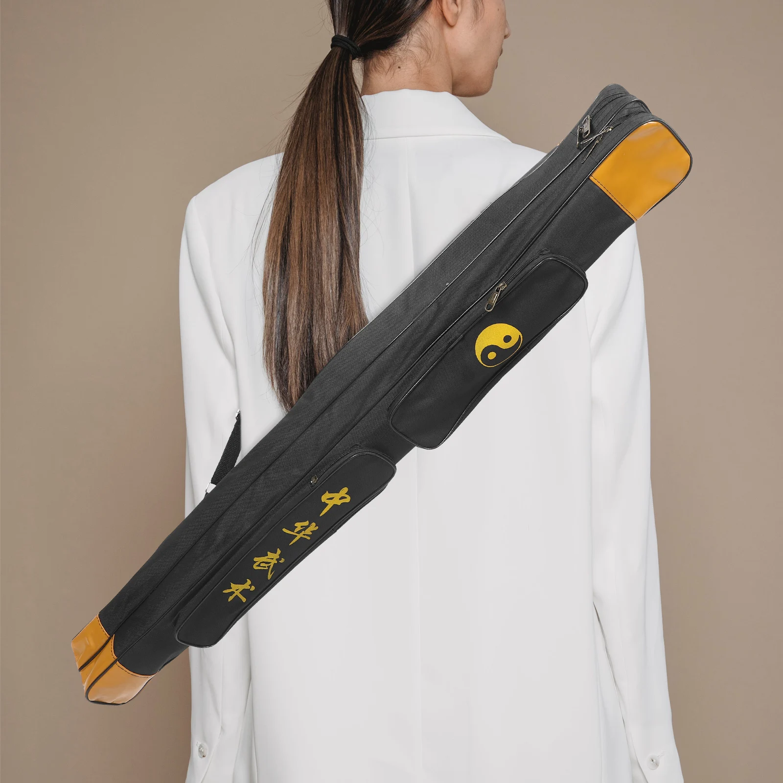 حقيبة سيف مزدوجة الطبقات مصنوعة من قماش أكسفورد للسيوف الطويلة لمستلزمات فنون الدفاع عن النفس حقيبة تخزين يابانية #5