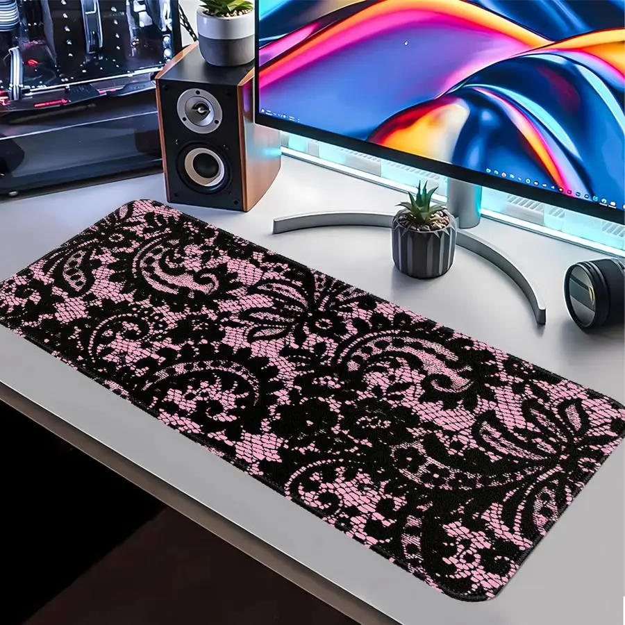 Design Lace Mouse Pad Desk accessories office Pad Computer Laptop Pad Keyboard Mouse Pad Game Console Pad rubber