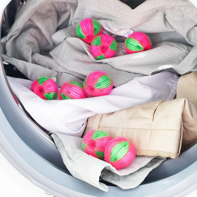 6/12/18/24 Pcs 4cm Roller Washing Machine Hair Remover Laundry Ball Clothes Tangle-free Personal Care Hair Ball Cleaning Ball