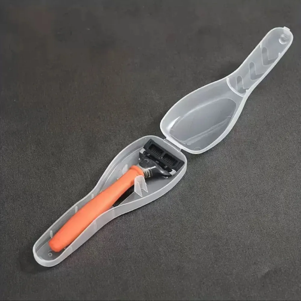 Transparent Razor Case for Travel, Portable Shaver Storage Box