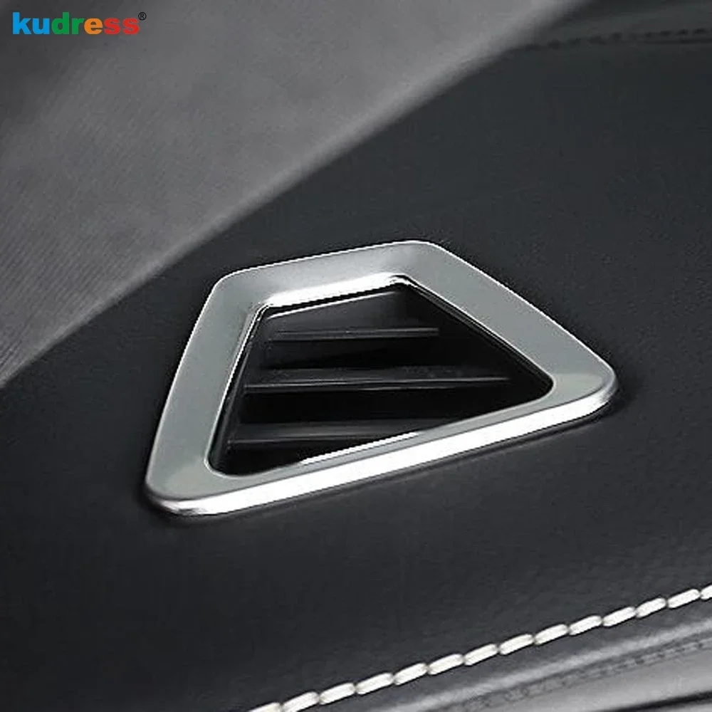 For Volvo XC60 XC 60 2018 2019 2020 Carbon Fiber Car Front Upper Air Condition Vent Outlet Cover Trim Interior Accessories