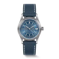 BODERRY Men Automatic Watch 38MM Pilot Mechanical Wristwatch 10Bar Waterproof Sapphire Mirror BGW-9 Luminous Hangzhou7208