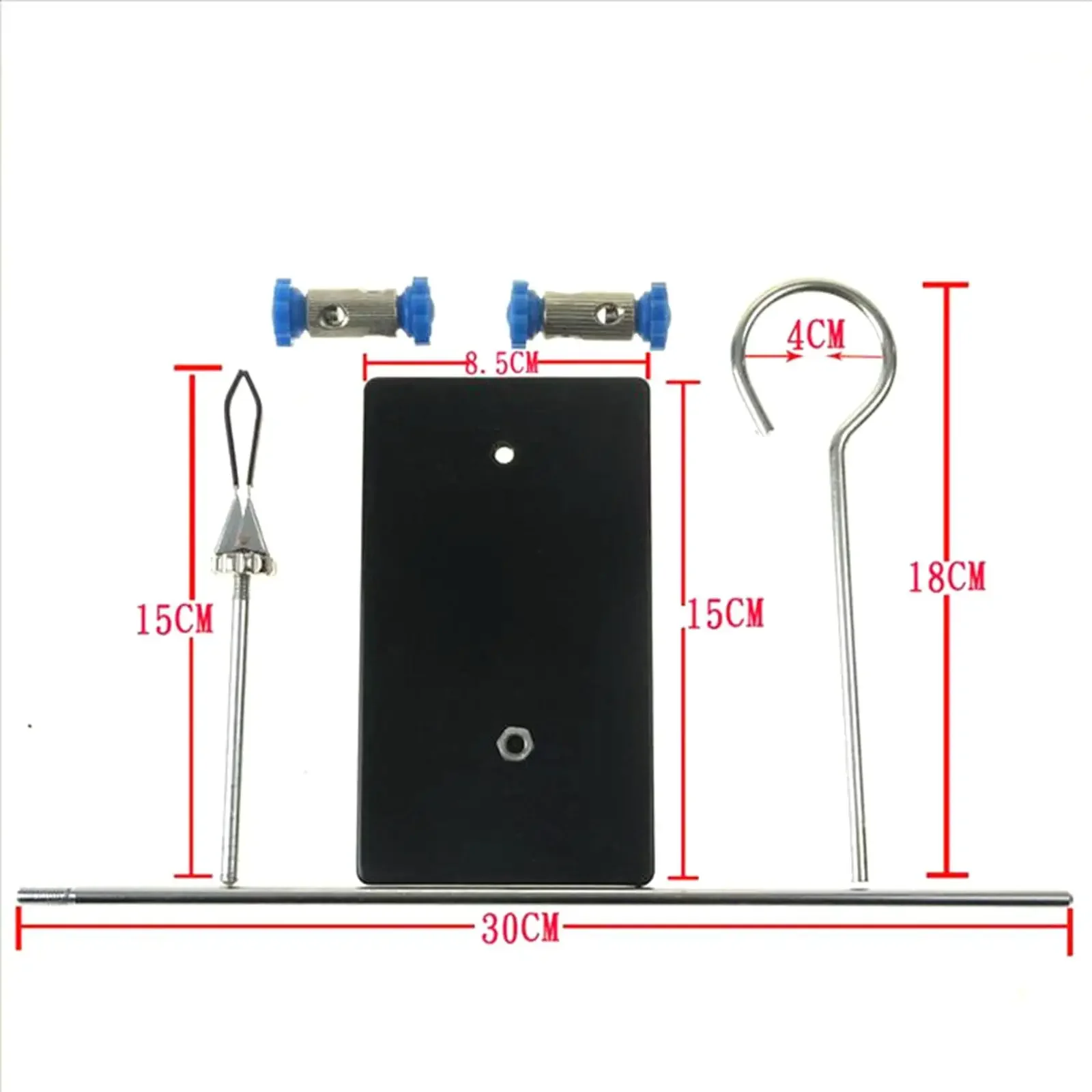 Portable 30cm retort stand iron stand with clamp clip laboratory ring stand educational equipment flask clamp