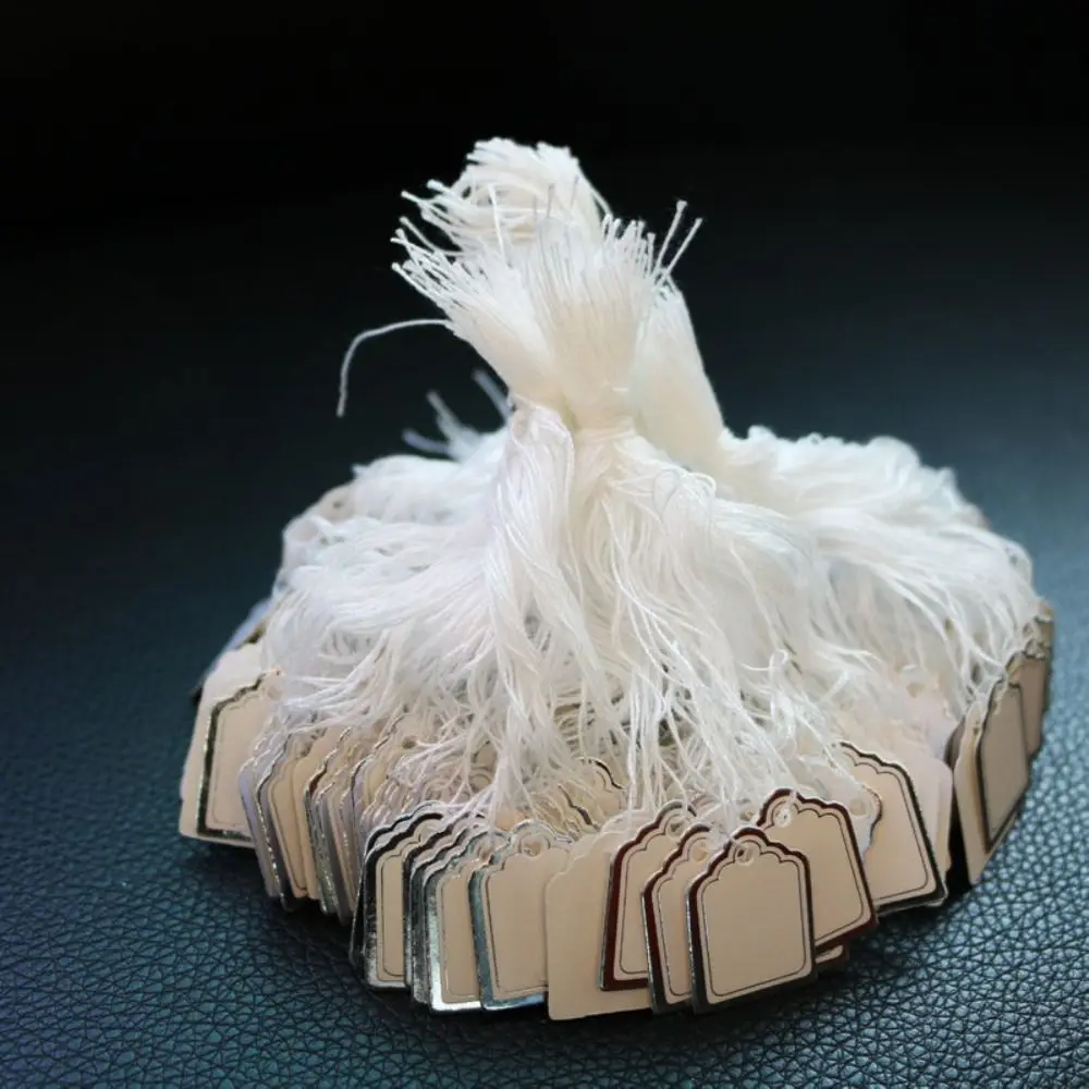 علامات المجوهرات بحافة ذهبية وفضية ، أداة عرض ، ملصقات أسعار ، مستلزمات البيع بالتجزئة ، علامات تعليق ، إكسسوارات ، من من من من من من من من من من