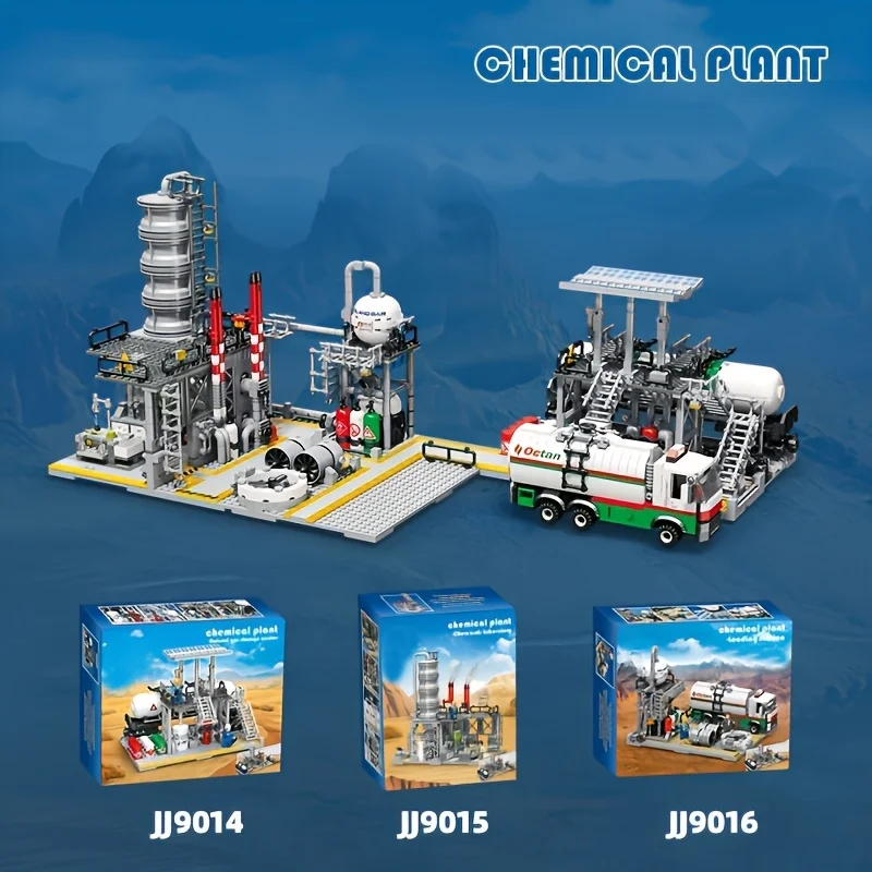 Moc laboratório químico streetview cidade modular blocos de construção tijolo modelo playset com acessórios para crianças e adultos