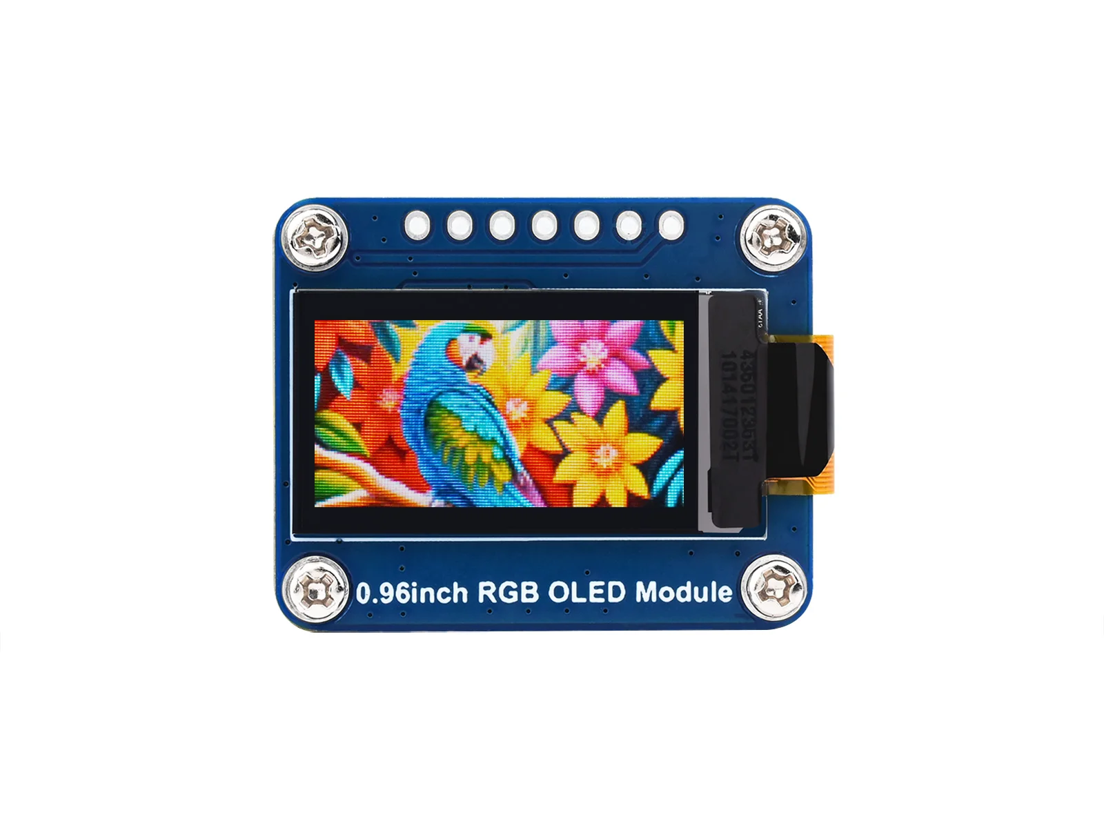 

0.96inch RGB OLED Module,64×128 Resolution, 65K Colors, SPI Interface,Comes with examples for Raspberry Pi, Arduino, STM32, etc