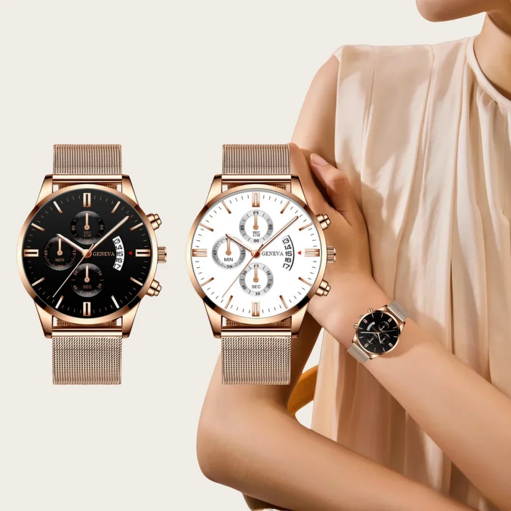 Tudor Watch Style Simple Quartz Movement Round Dial High Quality Fashion Waterproof Watch Luxury for Any Scene