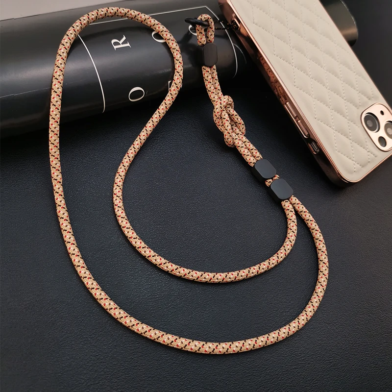 Long Neck Hanging Chain Hand-woven Mobile Phone Lanyard Strong and Length Adjustable Dual-use Lanyard Phone Anti-lost Pendant