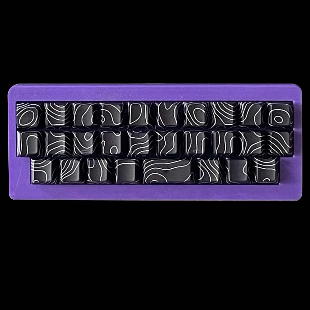 Imagem -06 - Capa de Impressão 3d Pad 30 Alice Teclado Mecânico Estrutura Superior 3d Hot-swap Rgb Qmk Vial Fireware Mini Teclado 30 40