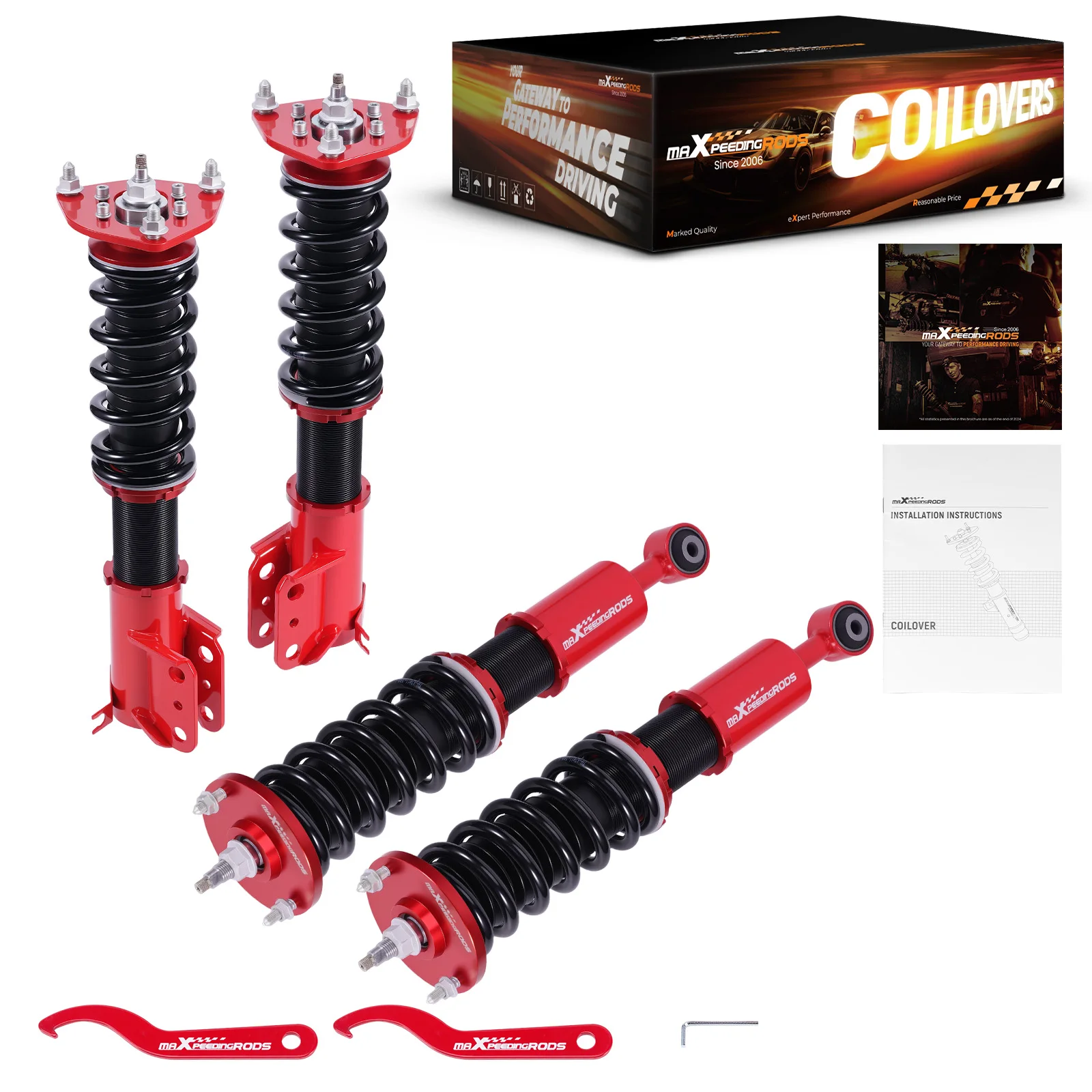 MaXpeedingrods Coilover Suspension Kit 24 Way Damping For Nissan Maxima 1995-99