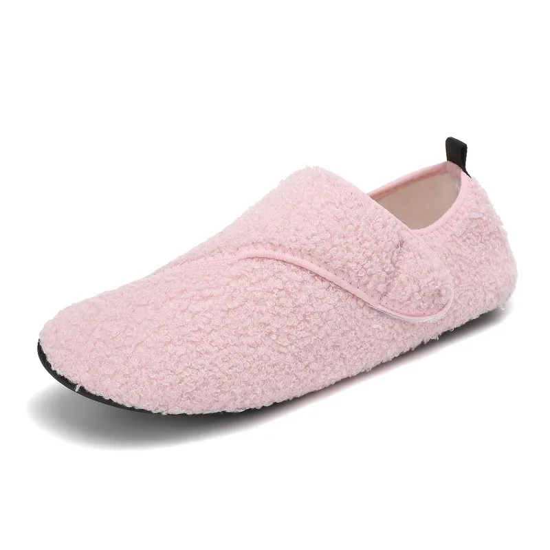 Pantuflas de Invierno para Mujer, Cerradas, de Felpa y Algodón, Forradas con Forro Polar Suave, Antideslizantes, Resistentes al Desgaste, para el Hogar