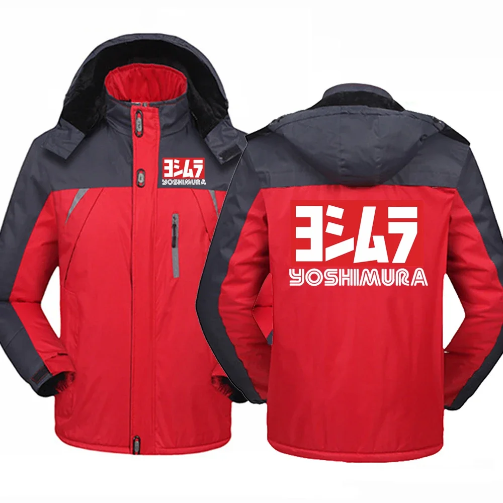 Yoshimura-Chaqueta de algodón con estampado para hombre, abrigo de manga larga con cremallera, estilo informal, Popular, cómodo, Otoño, 2024