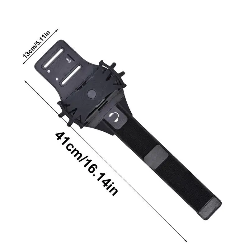 Correndo braço banda braçadeira titular do telefone celular 360 graus de rotação elástica telefone pulseira treino suporte do telefone se encaixa na maioria dos 4 a 7