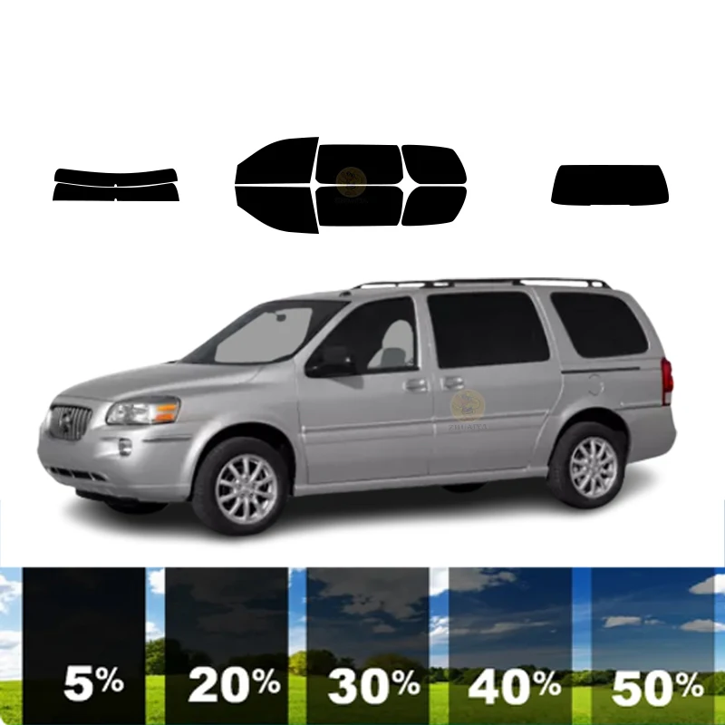 

precut Removable Window Tint Film For Car 100% UVR 5%-70%VLT Heat Insulation Carbon ﻿For BUICK TERRAZA MINI VAN 2005-2007